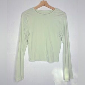 NWT PINK LONG SLEEVED TOP SEAFOAM GREEN SIZE LARGE